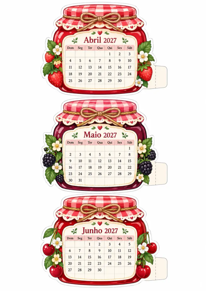 Prévia 12 — Calendário Potes de Geleia