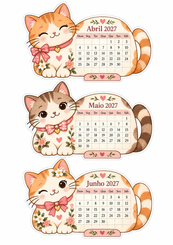 Prévia 17 — Calendário Gatinhos