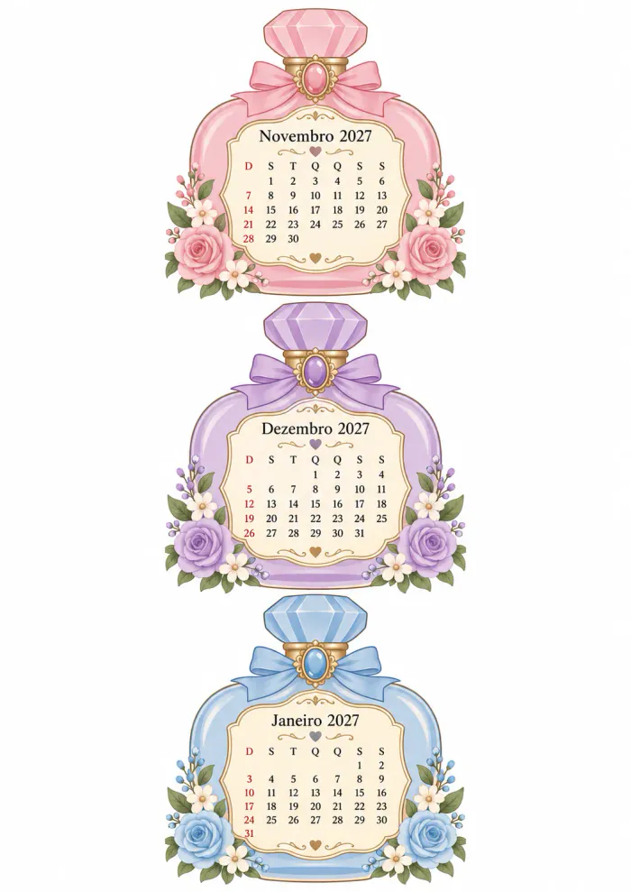 Prévia 28 — Calendário Sachês Delicados