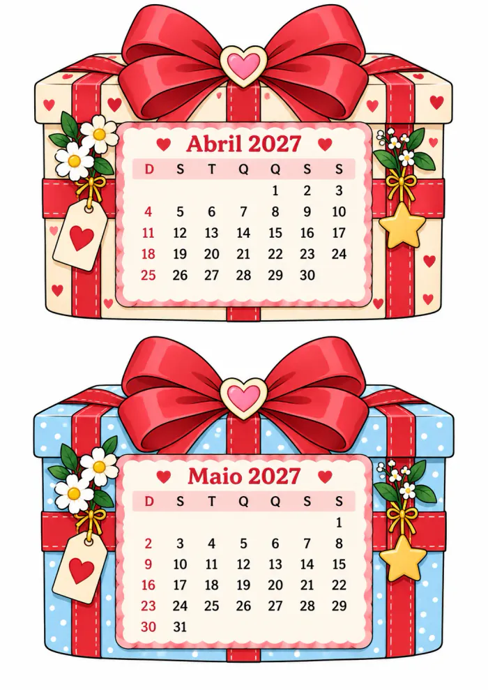 Prévia 30 — Calendário Caixa de Presente