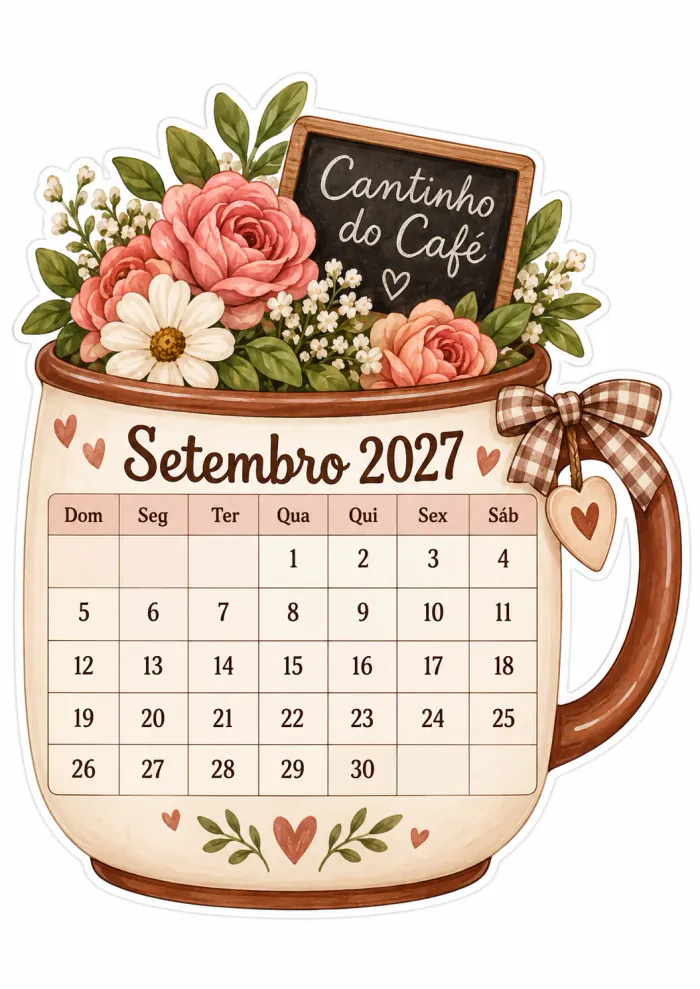 Prévia 7 — Calendário Xícara Cantinho do Café